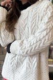 Murray Cable Knit Jumper Cream Fleck